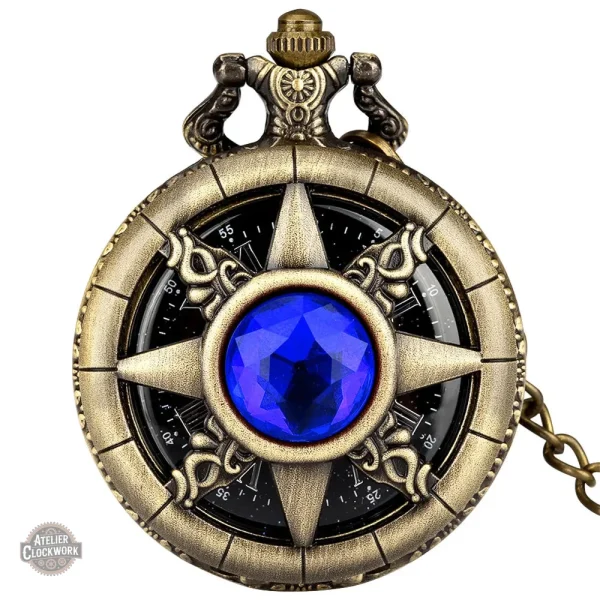 Montre à gousset steampunk en bronze - vue 9