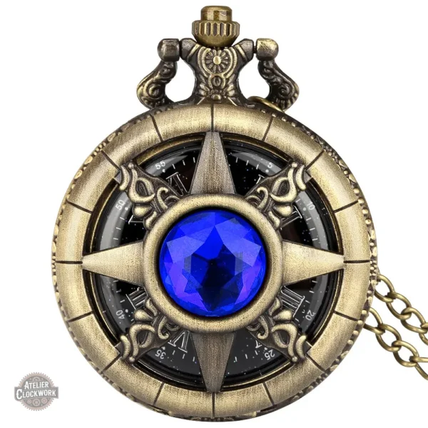 Montre à gousset steampunk en bronze - vue 10
