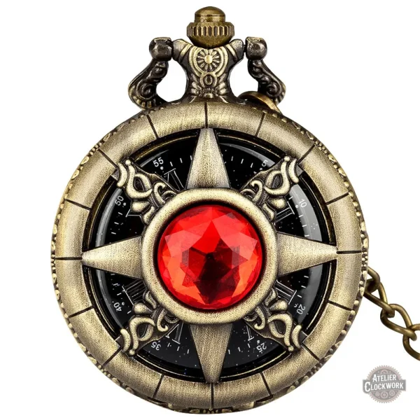 Montre à gousset steampunk en bronze - vue 11