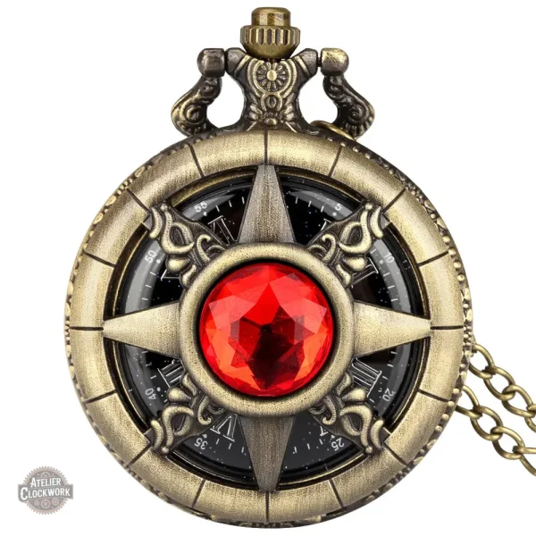 Montre à gousset steampunk en bronze - vue 12