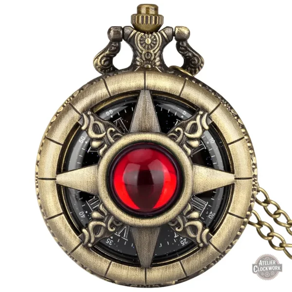 Montre à gousset steampunk en bronze - vue 13