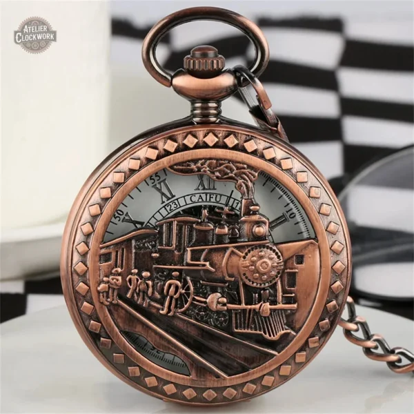 Design horloger inspiré des locomotives à vapeur