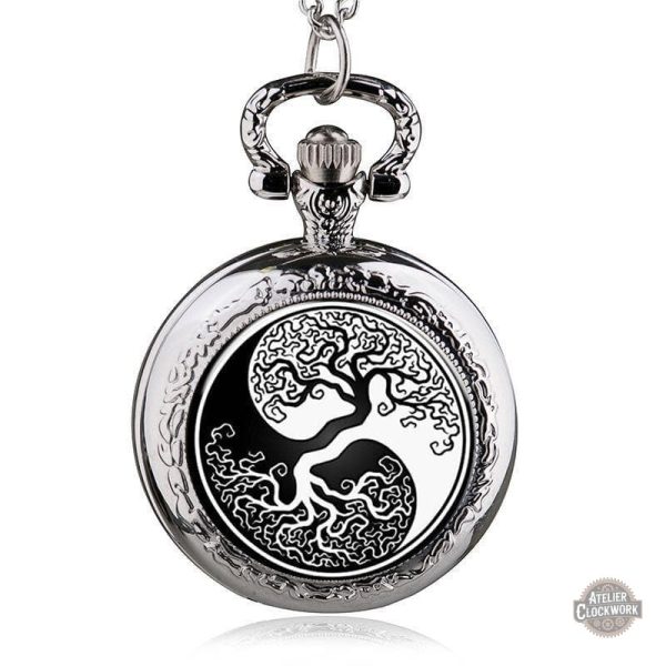 montre-arbre-de-vie-steampunk-store-1 Montre Arbre de Vie a Gousset - Yggdrasil élégante