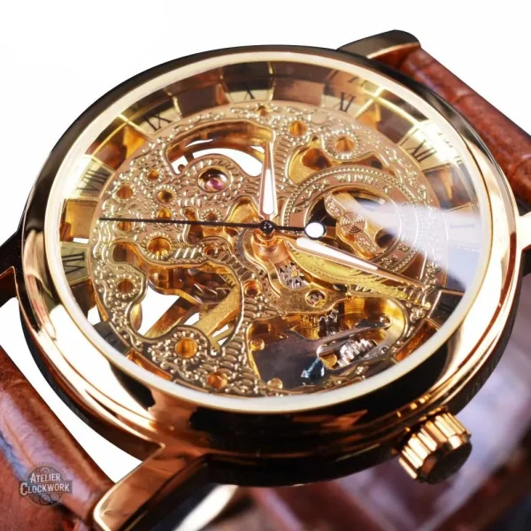 Montre de luxe homme au style squelettique unique