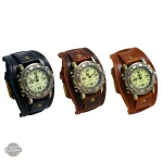 Montre vintage femme en acier inspirée par Amelia Earhart