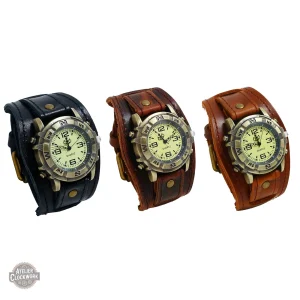 Montre vintage femme en acier inspirée par Amelia Earhart