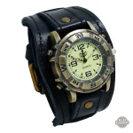 Montre steampunk pour femme, chic et rétro en acier