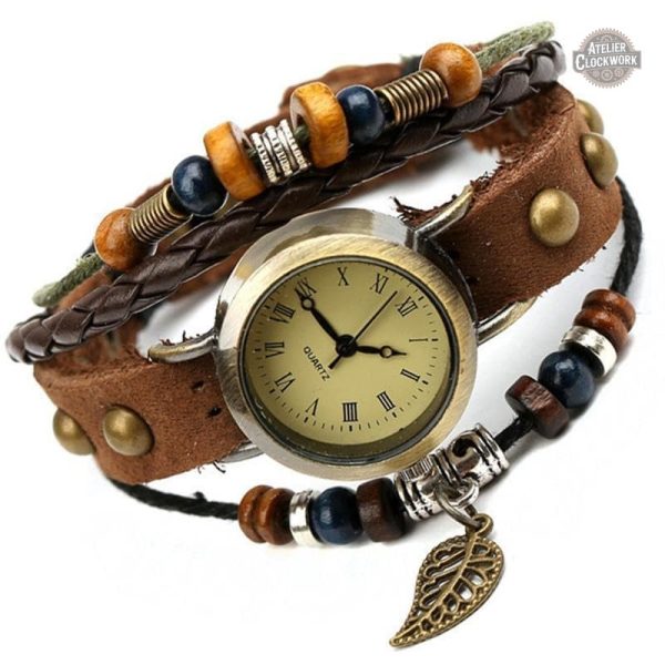 Montre Bohème au style vintage pour femme
