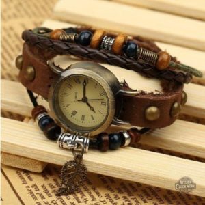 Montre au design rétro inspiré du style bohème