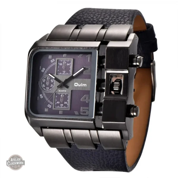 Montre carrée steampunk pour un look audacieux