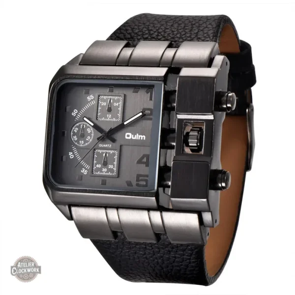 Cadran carré distinctif dans le style steampunk