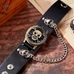 Montre Skull au design rétro steampunk