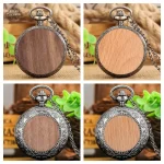 Montre à gousset steampunk en bois