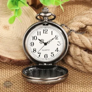 Garde-temps vintage en bois et métal