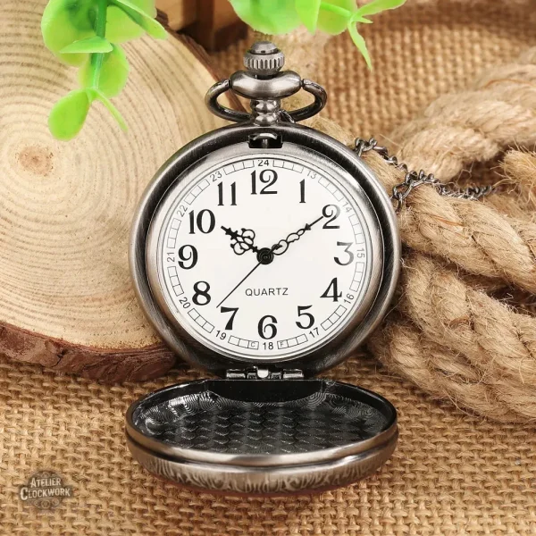 Garde-temps vintage en bois et métal