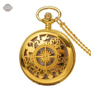 Montre de Poche Steampunk Or Antique