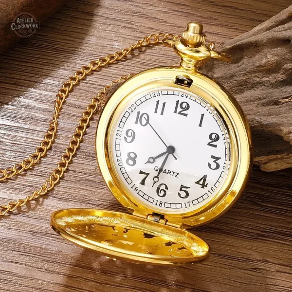 Montre à gousset style vintage en or