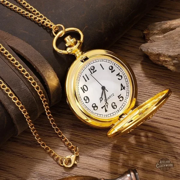 Montre de poche vintage avec mécanisme quartz
