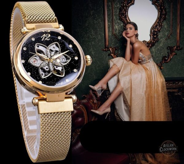 Montre élégante alliant style vintage et modernité féminine