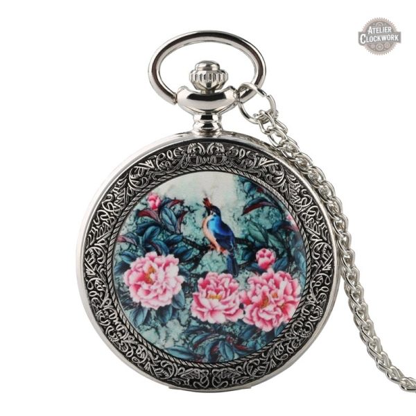 montre-femme-oiseau-1 Montre Oiseau Impérial à Gousset élégante et raffinée