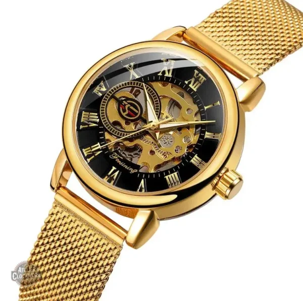Montre au design squelettique pour femme