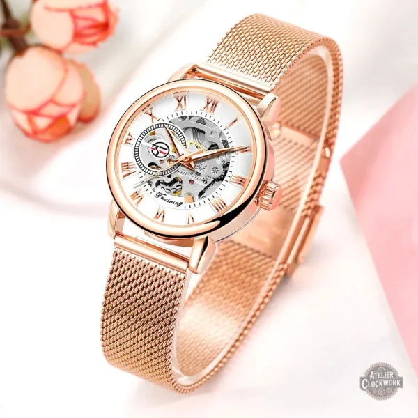 Montre Squelette Femme Steampunk