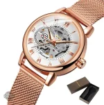 Élégance rétro-futuriste de la montre Squelette