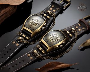 Design audacieux, montre Méphistophélès pour homme