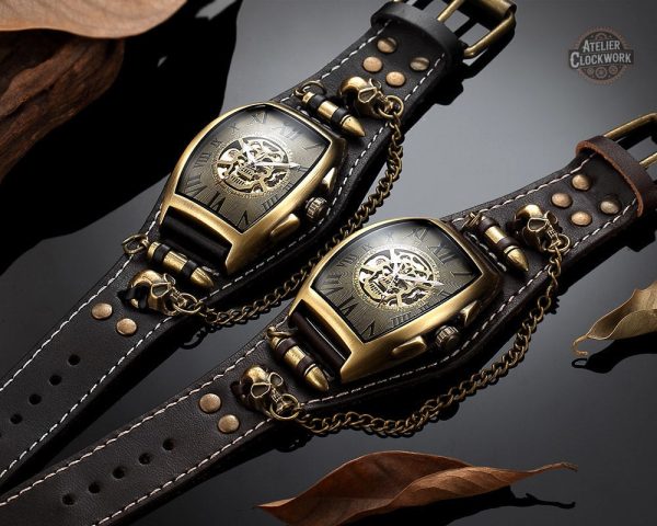 Design audacieux, montre Méphistophélès pour homme