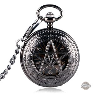 Montre Gothique à Gousset - Pentagramme élégant