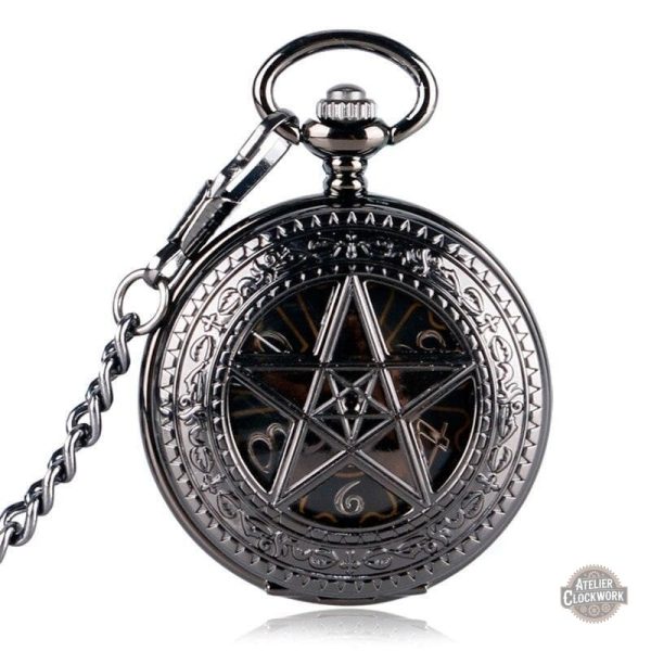 Montre Gothique à Gousset - Pentagramme élégant