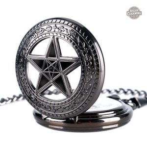 Montre à Gousset avec motif de pentagramme distinctif