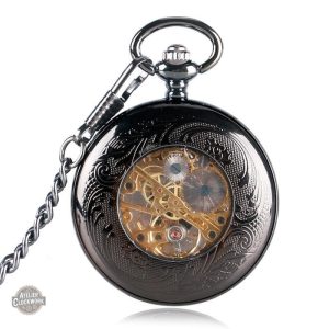 Garde-temps vintage : montre à gousset gothique