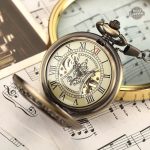 Montre à gousset bois design corsaire vintage