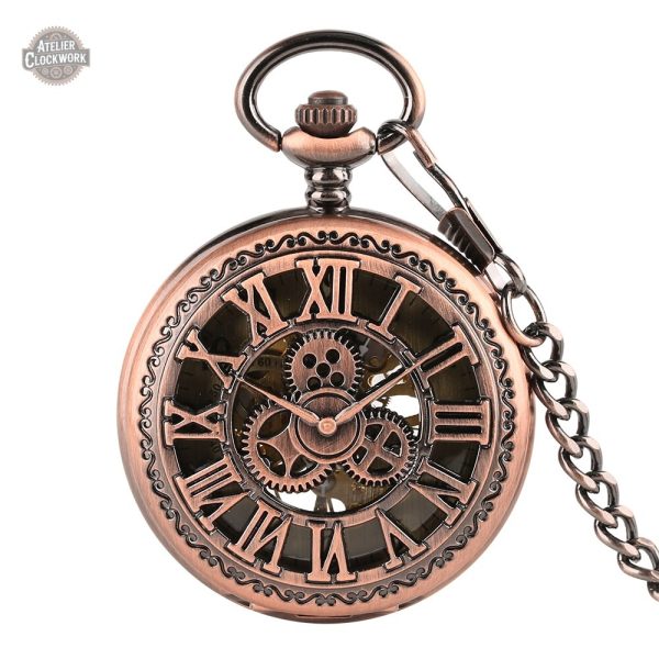 montre-gousset-bronze-1 Montre Gousset Skeleton, garde-temps élégant et intemporel