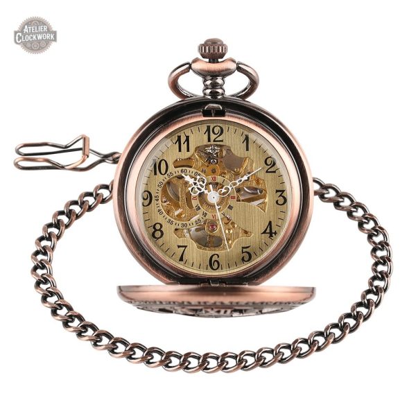 Montre à Gousset Skeleton, style classique et raffiné