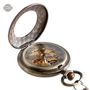 Montre à gousset homme, design classique en cuivre