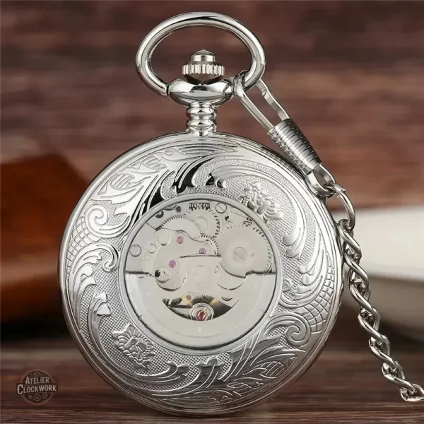 Montre de poche classique, design Benjamin Franklin