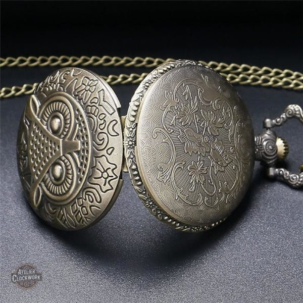 Gousset Hibou, style steampunk élégant et original