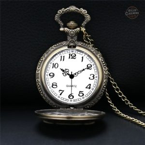 Montre à gousset, design hibou inspiré steampunk