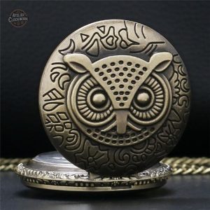 Garde-temps Hibou, fusion d'art et mécanique