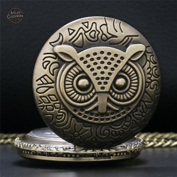 Garde-temps Hibou, fusion d'art et mécanique