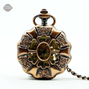 Montre Gousset Squelette au design oriental
