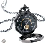 Montre à gousset homme, finition octogonale