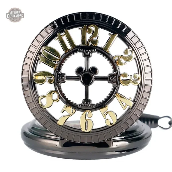 Garde-temps automatique, finition raffinée, montre gousset