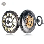 Montre gousset squelette, mouvement automatique, charme vintage
