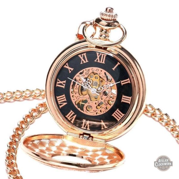 Montre à Gousset style Steampunk pour homme élégant