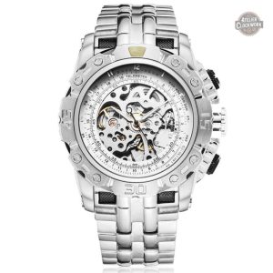 Design de montre squelette pour homme, style unique