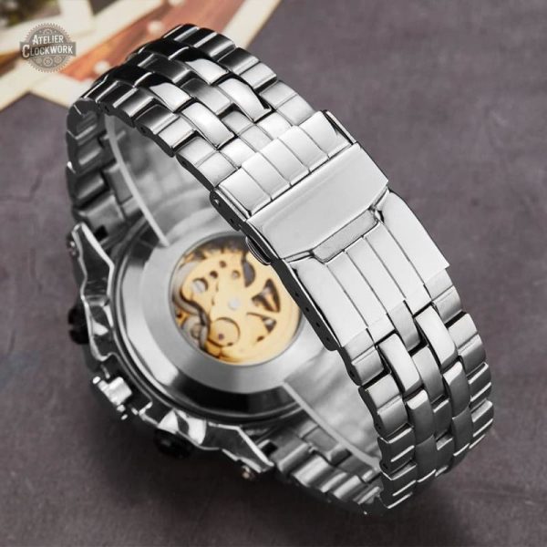 Accessoire homme : montre automatique squelette