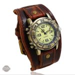 Montre Homme Cuir Marron Vintage - Jean Mermoz